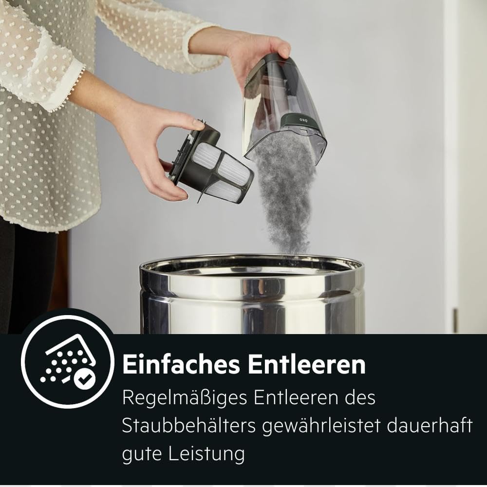 AEG Ergorapido CX7-2-45AN 2in1 Akku-Staubsauger (beutellos, inklusive Tierhaardüse, bis zu 45 Min. Laufzeit, freistehend, 180° Drehgelenk, Bürstenreinigungsfunktion, LED-Frontlichter, rot) – Bild 9