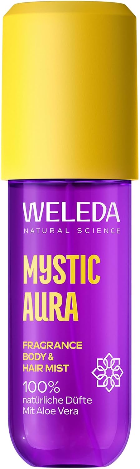 WELEDA Fragrance Body & Hair Mist Mystic Aura – Naturkosmetik Körperspray/Körperspray mit Orangen-, Orchideen-, Patchouli- & Amber-Duft, erfrischt Haut & Haare (vegan, 95 ml)
