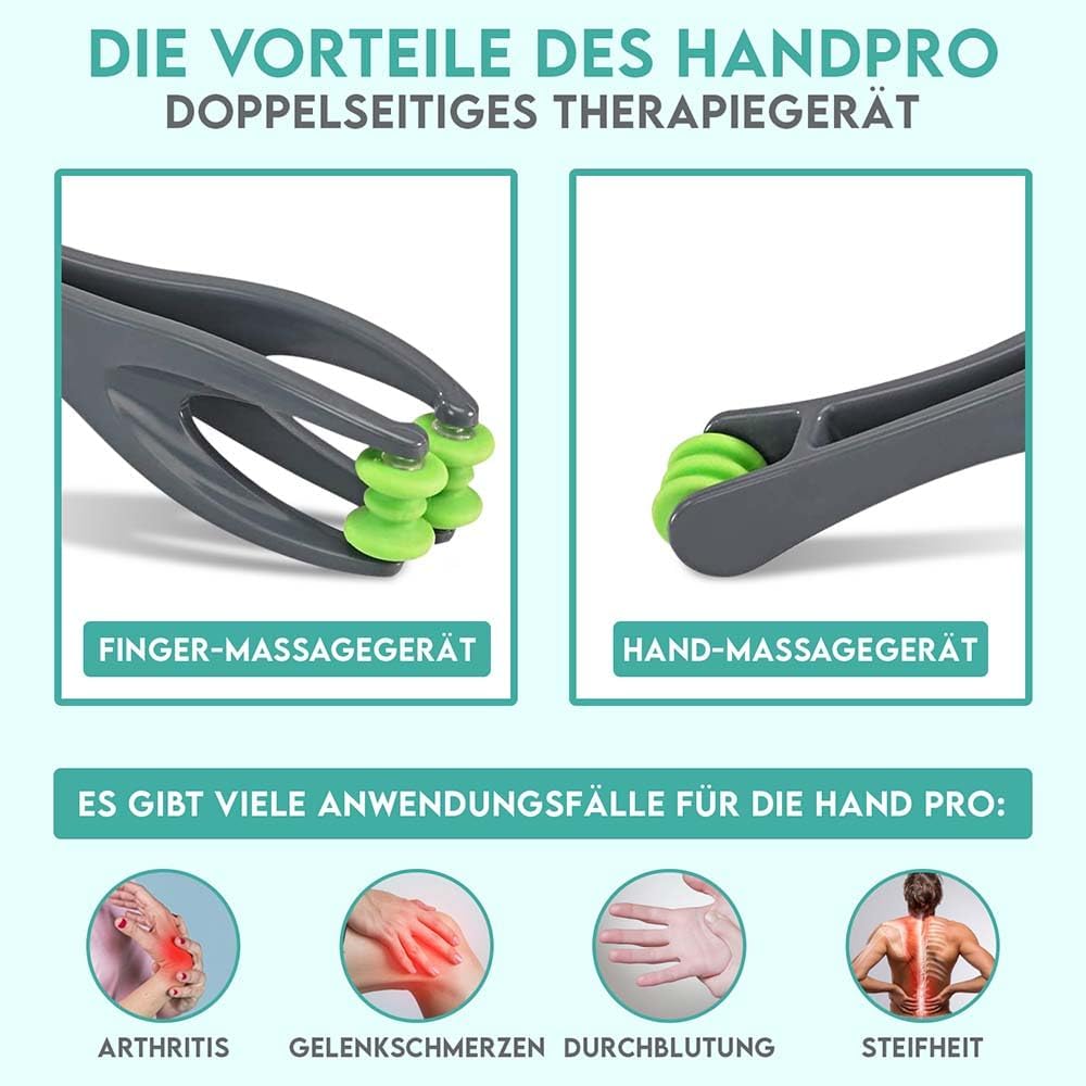 Cozlow Hand- und Fingermassagegerät, doppelseitiger Massageroller für Arthritis und Karpaltunneltherapie, Druckpunktmassagegerät zur Linderung von Fingerschmerzen – Bild 2