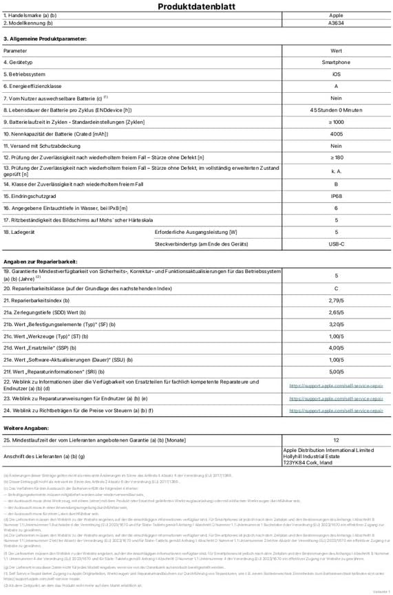 Apple iPhone 17e (256 GB): 6,1-Zoll-Super-Retina-XDR-Display, A19-Chip, ganztägiger Akku, 48-MP-Fusion-Kamera; Schwarz – Bild 7