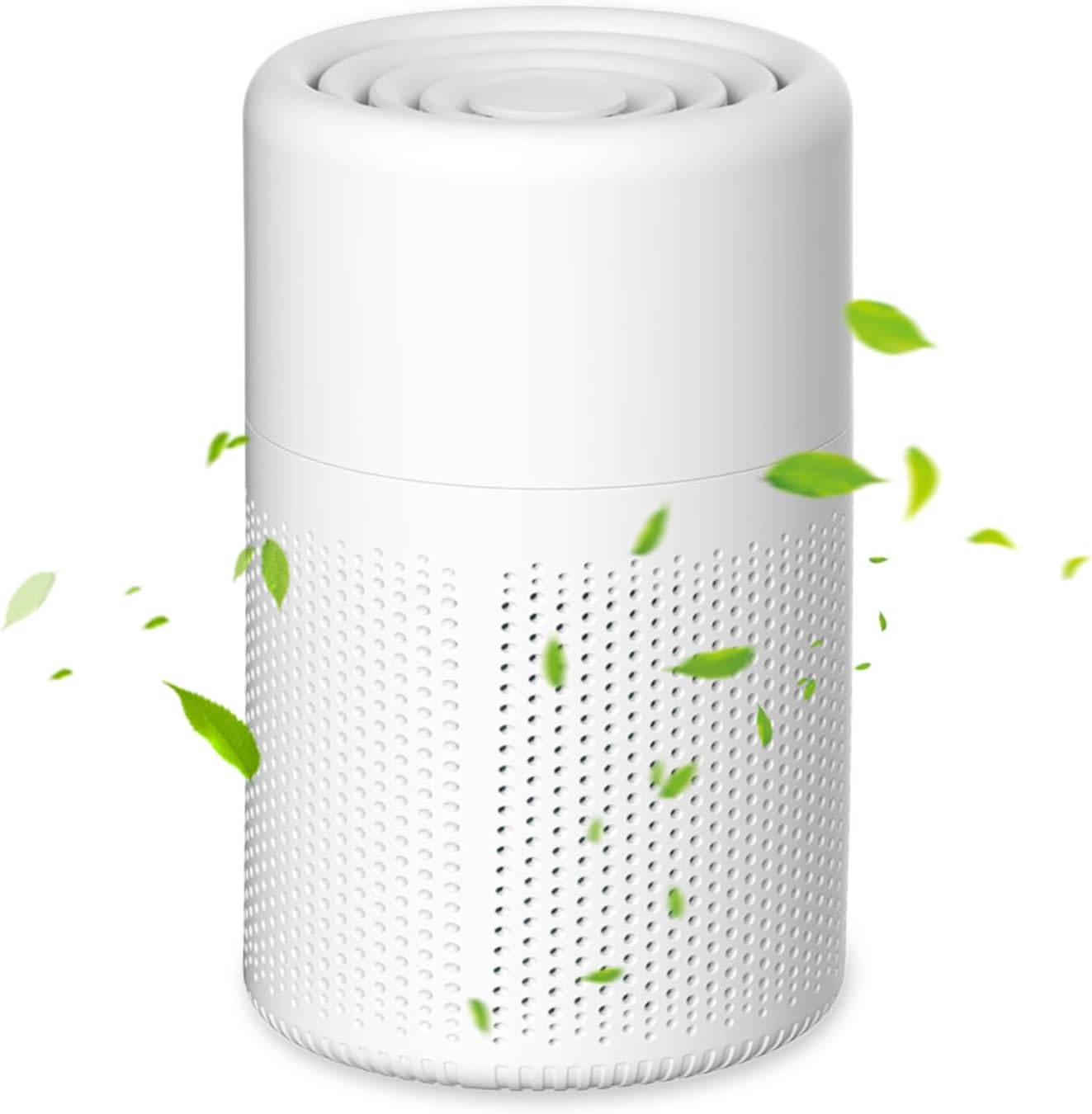 Luftreiniger für Allergiker mit H13 HEPA-Filter, 37 dB ultraleise, Luftreiniger gegen Rauch, Staub, Pollen & Tierhaare, tragbarer Raumluftreiniger mit Aromatherapie für Zuhause & Schlafzimmer