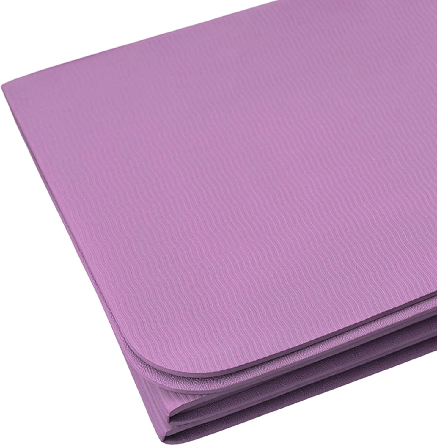Faltbare Yogamatte, tragbare Fitnessmatte, Reise-Yogamatte, rutschfeste Sportmatte aus TPE für Pilates, Gymnastik, Training und Reisen, 183 x 61 x 0,5 cm – Bild 8