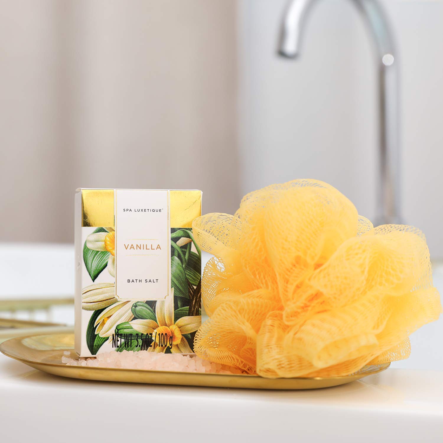 SPA LUXETIQUE Geburtstagsgeschenk für Frauen, Bade-Geschenkset, 8-teiliges Vanille-Duft, Beauty-Spa-Set für Frauen mit dekorativer Badewanne, Wellness-Set für Frauen, Weihnachtsgeschenke, Muttertagsgeschenk, Valentinstag – Bild 5
