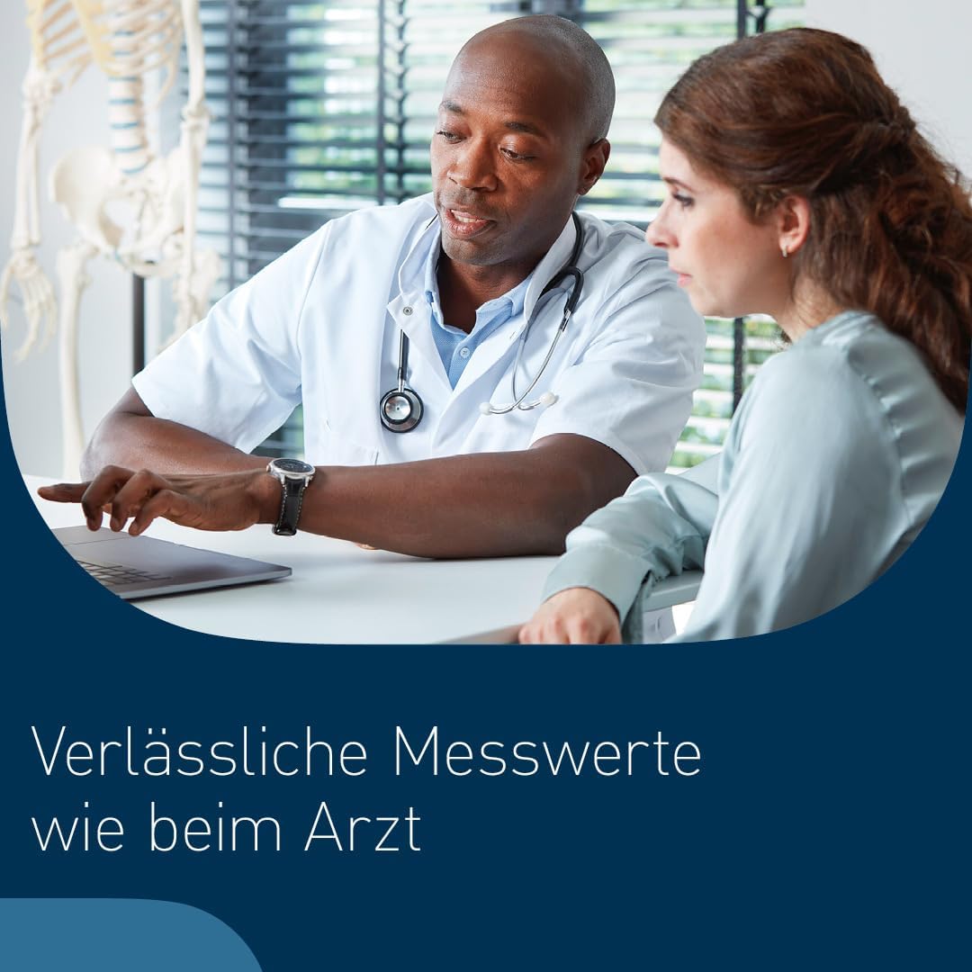 Omron Evolv All-in-One, digitales Oberarm-Blutdruckmessgerät HEM-7600T-E, kabellos, schwarz – Bild 3