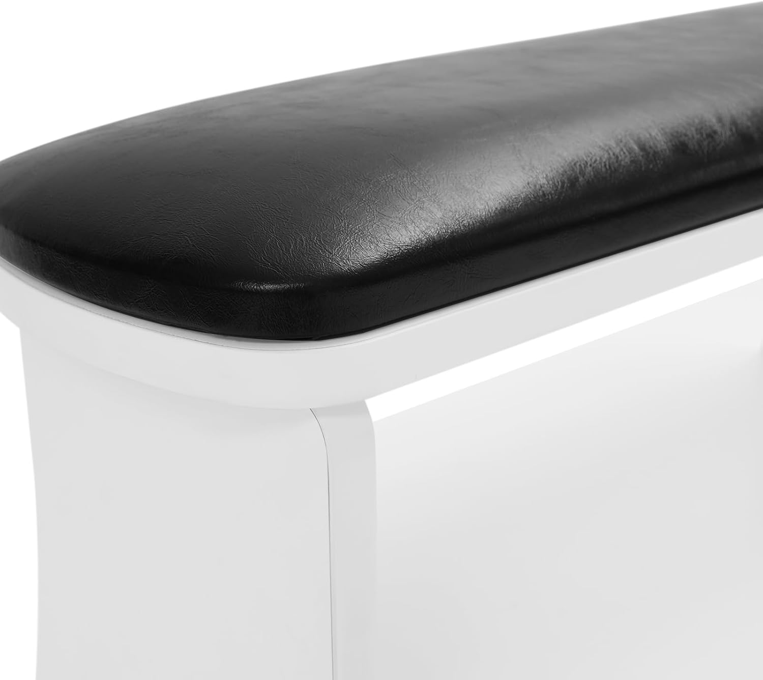 Fußstütze, Pediküre mit Rollen, Fußbadehocker, PU-Leder, verbreiternder Fußhocker, Ständer mit Schubladen, Fußstütze für Nagelstudio, Schönheitssalon, Heimfußpflege (schwarz) – Bild 5