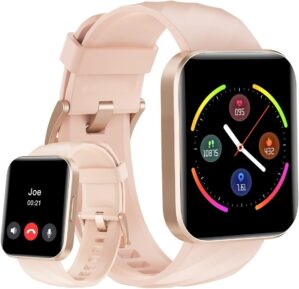 HUAKUA Smartwatch mit Telefonfunkti...