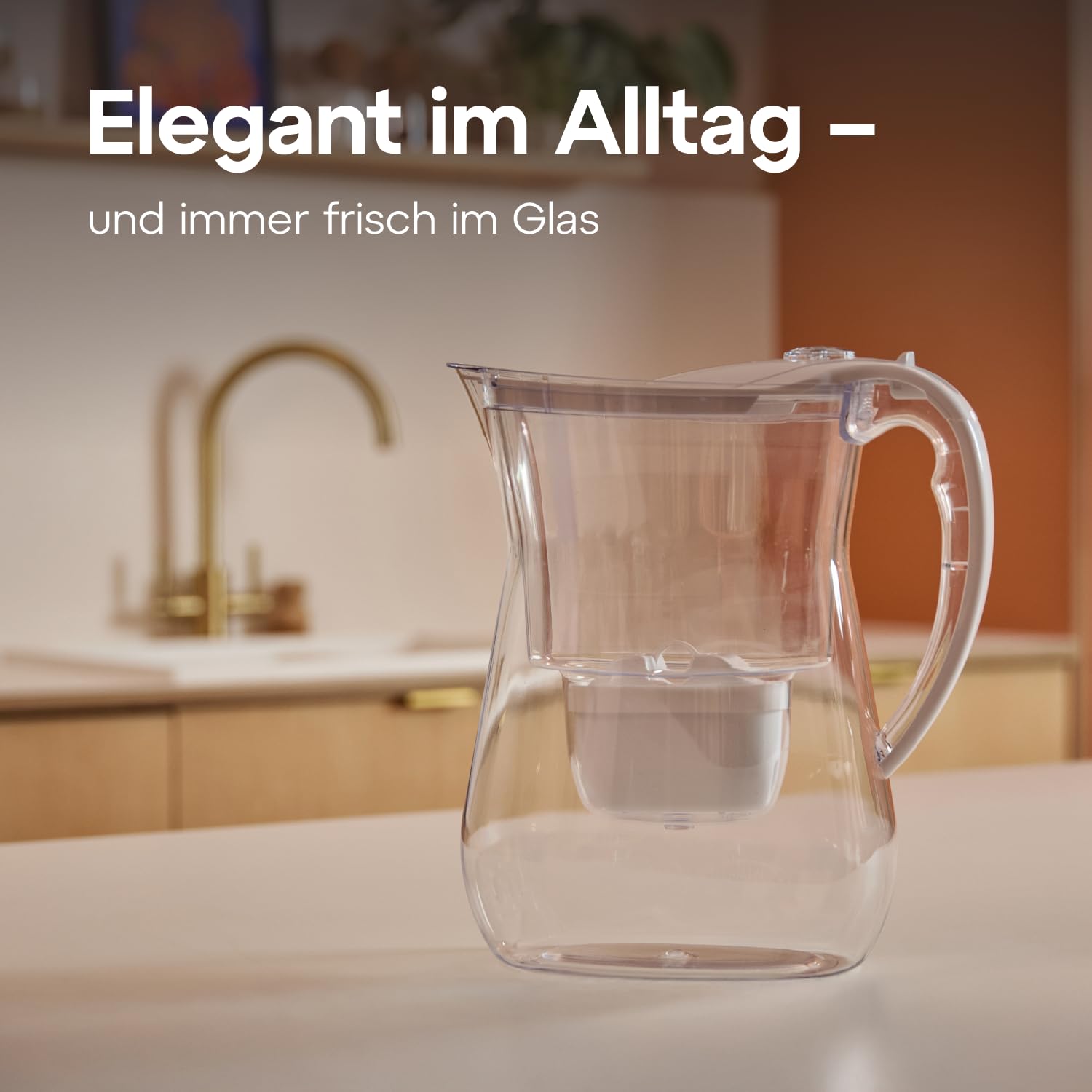 AQUAPHOR Lago Wasserfilterkanne 3,8 l mit 3 x Maxfor+ Kartusche, weiß – Bild 9