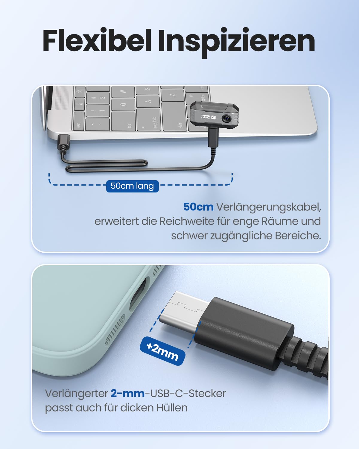 Wärmebildkamera Thermal Master P1 für iPhone 15/16 und Android, Infrarotkamera, Wärmebildkameras mit X³ IR-Auflösung, 320 x 240, -20 °C bis 600 °C, Hausinspektion, 15-facher Zoom – Bild 9
