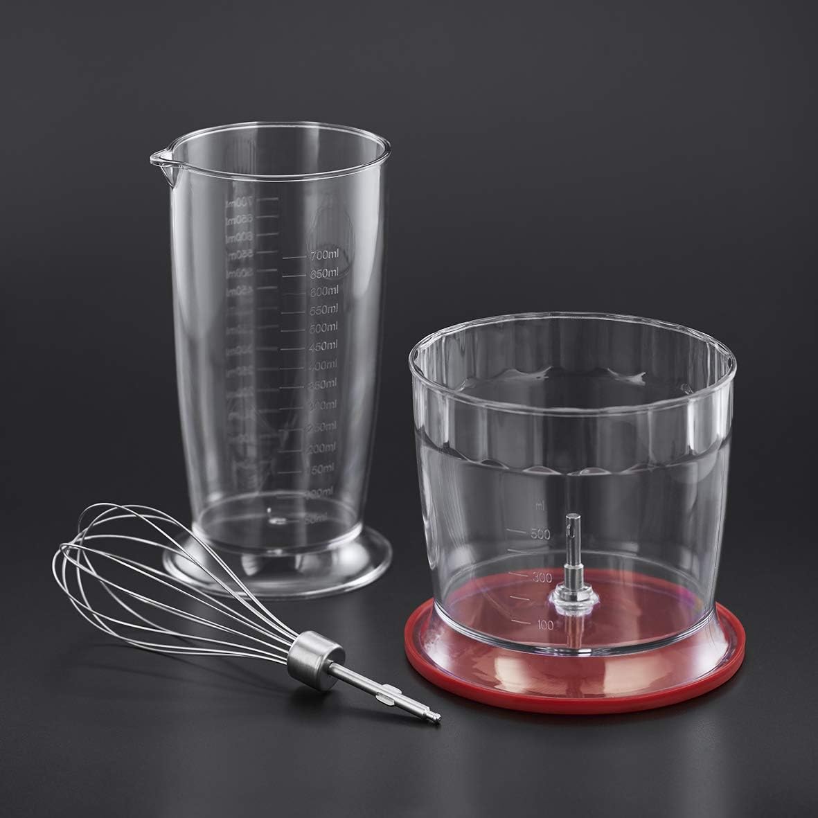 Russell Hobbs 24730-56 Desire Küchenmaschine, 2 Geschwindigkeitsstufen, Pulse/Ice-Crush-Funktion, Rot/Schwarz – Bild 9
