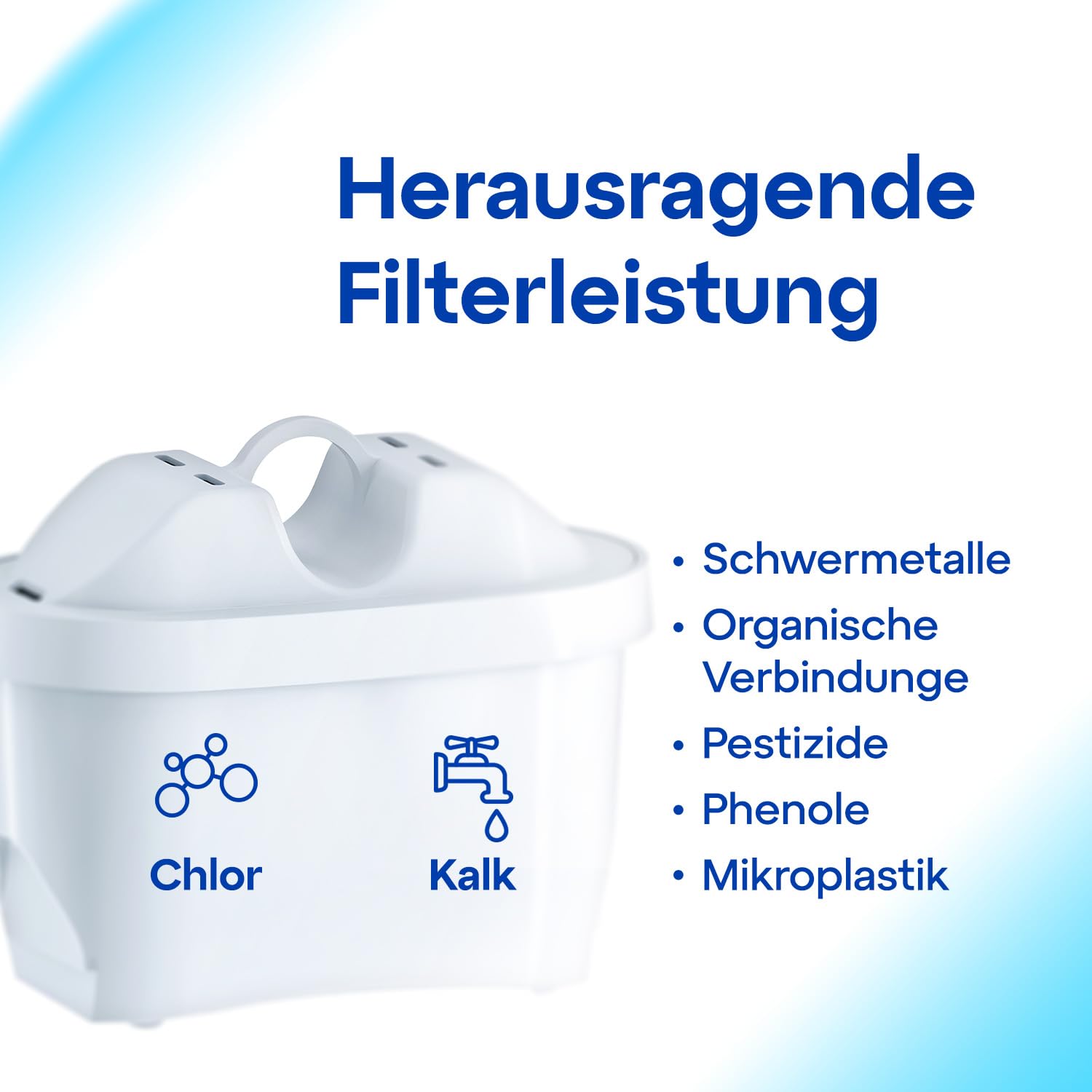 AQUAPHOR Glas-Wasserfilterkrug aus robustem Glas, 2,5 l, inklusive 1 x MAXFOR+ Filterkartusche, schwarz – Bild 8