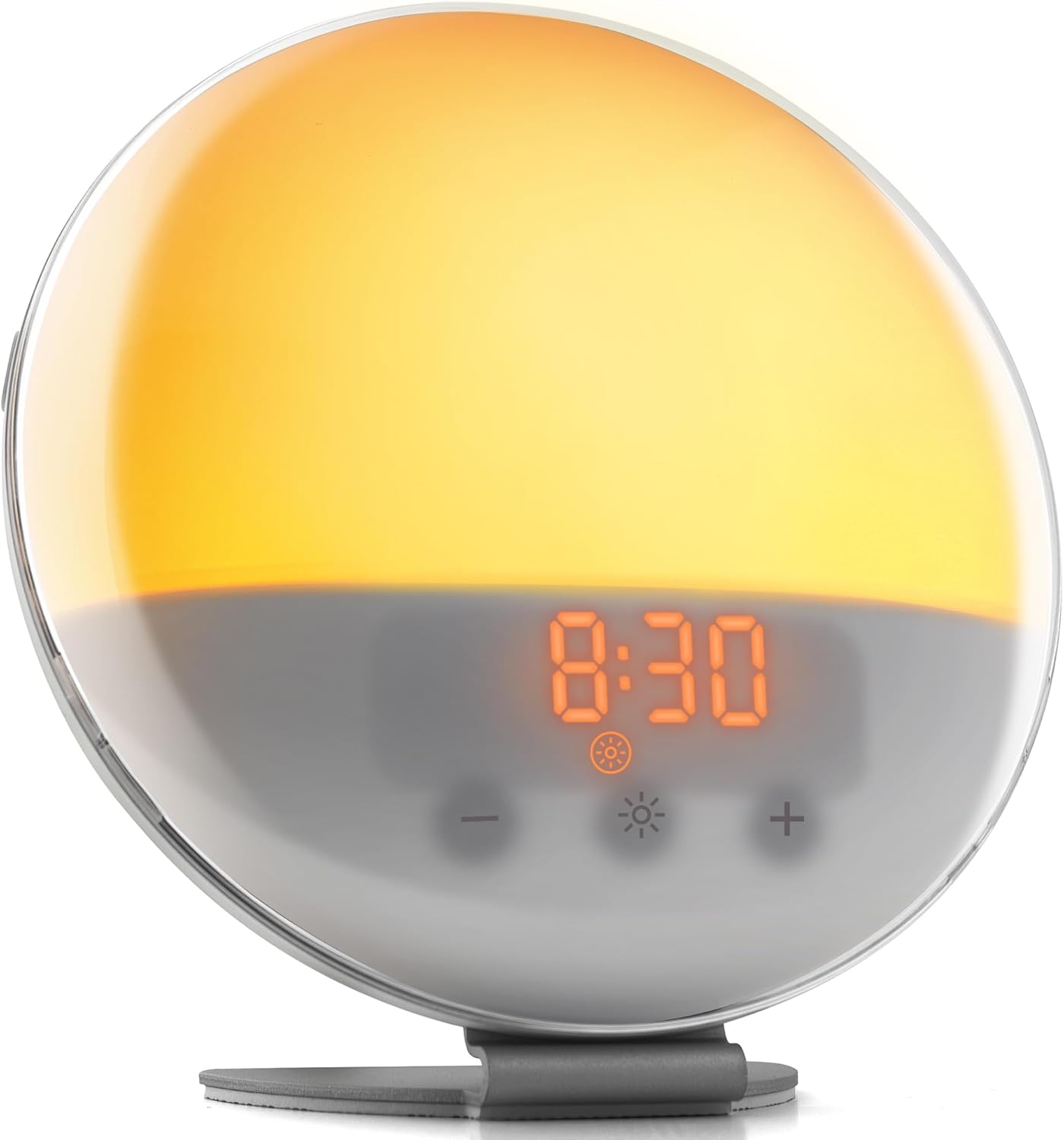 Top Life Lichtwecker – Tageslichtwecker zum Erwachen im Licht – Leuchtendes Erwachen mit einer schwarzen Nacht und weißem Rauschmodus – Sonnenlichtsimulation, Dämmerungssimulator