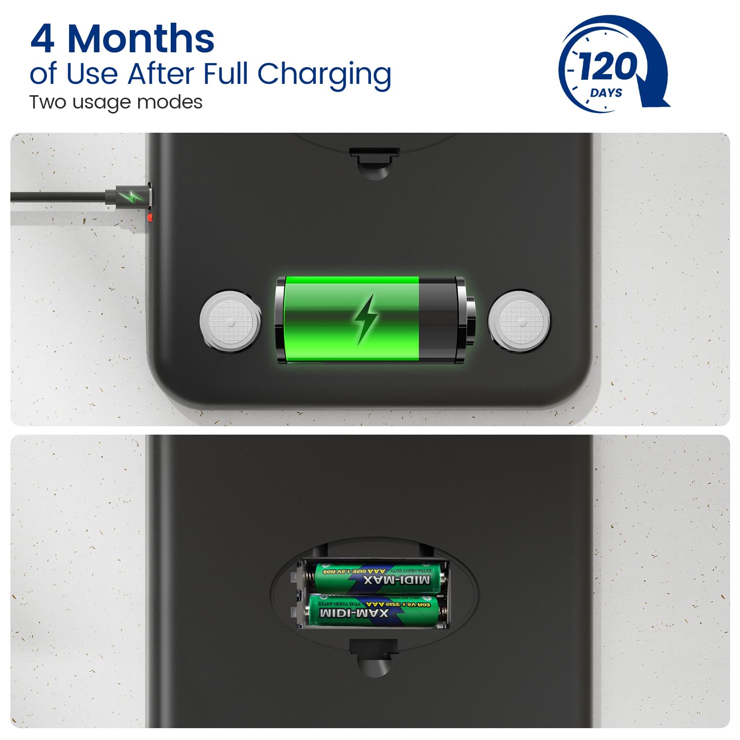 Wiederaufladbare digitale Küchenwaage, USB C elektronische Küchenwaage, 15 kg, hochpräzise 1 g/0,1 oz Lebensmittelwaage, professionell mit harter Funktion, Batterien im Lieferumfang enthalten (A) – Bild 6
