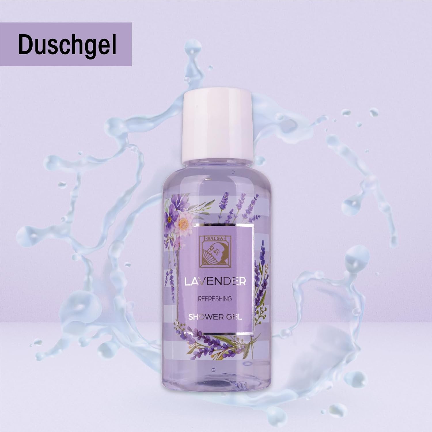 Accentra – Duschset Damen Geschenkset Lavendel in schöner Geschenkbox – 2-teiliges Pflegeset mit Duschgel und Bodylotion – Wellness-Geschenkset zum Geburtstag, Valentinstag, Muttertag und Geburtstag – Bild 4