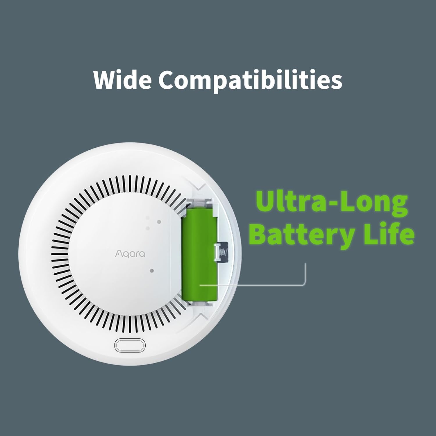 Aqara Rauchmelder, erfordert Aqara Zigbee 3.0 Hub, Feueralarm-Rauchmelder mit 85-dB-Sirene, Feueralarm mit extrem langer Akkulaufzeit, unterstützt HomeKit, Alexa, Google, Matter Over Bridge – Bild 4