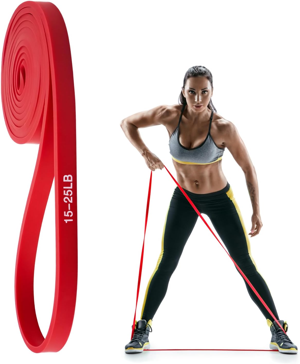 Widerstandsbänder, 100 % Latex-Widerstandsbänder, Fitnessbänder Trainingsbänder Widerstandsbänder Krafttraining für Muskelaufbau, Yoga, Pilates, Crossfit