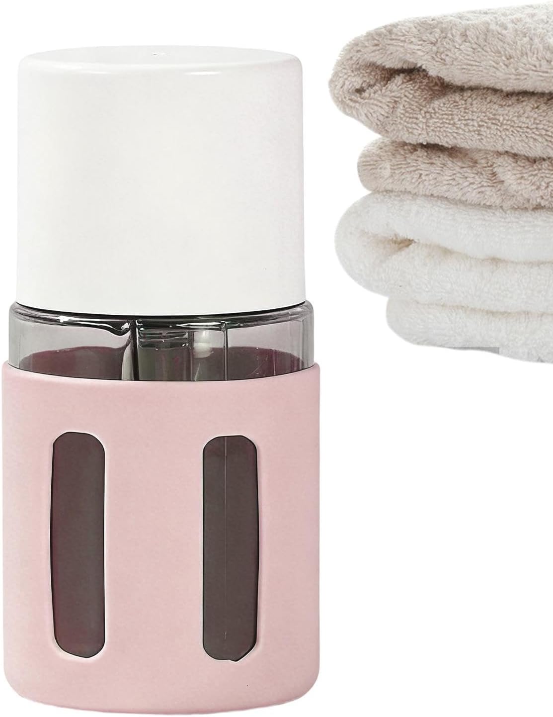 Reiseflaschen für Toilettenartikel, 4-in-1, tragbar, wiederaufladbar, mit Zerstäuber, nachfüllbare Flaschen für persönliche Hygieneprodukte, für Camping, Outdoor, Reisen, Urlaub – Bild 8
