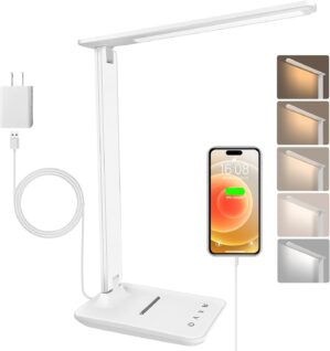 Jumoking Schreibtischlampe LED Dimm...