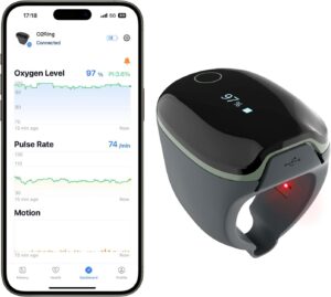 ViATOM O2ring Bluetooth Oximeter, P...