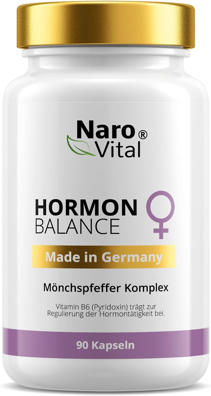Hormone Balance Frauenkomplex mit Mönchspfeffer hochdosiert, Myo-Inositol & Yamswurzel für Zyklus, PMS, PCO, Wechseljahre Wechseljahre, 90 vegane Kapseln mit Agnus Castus