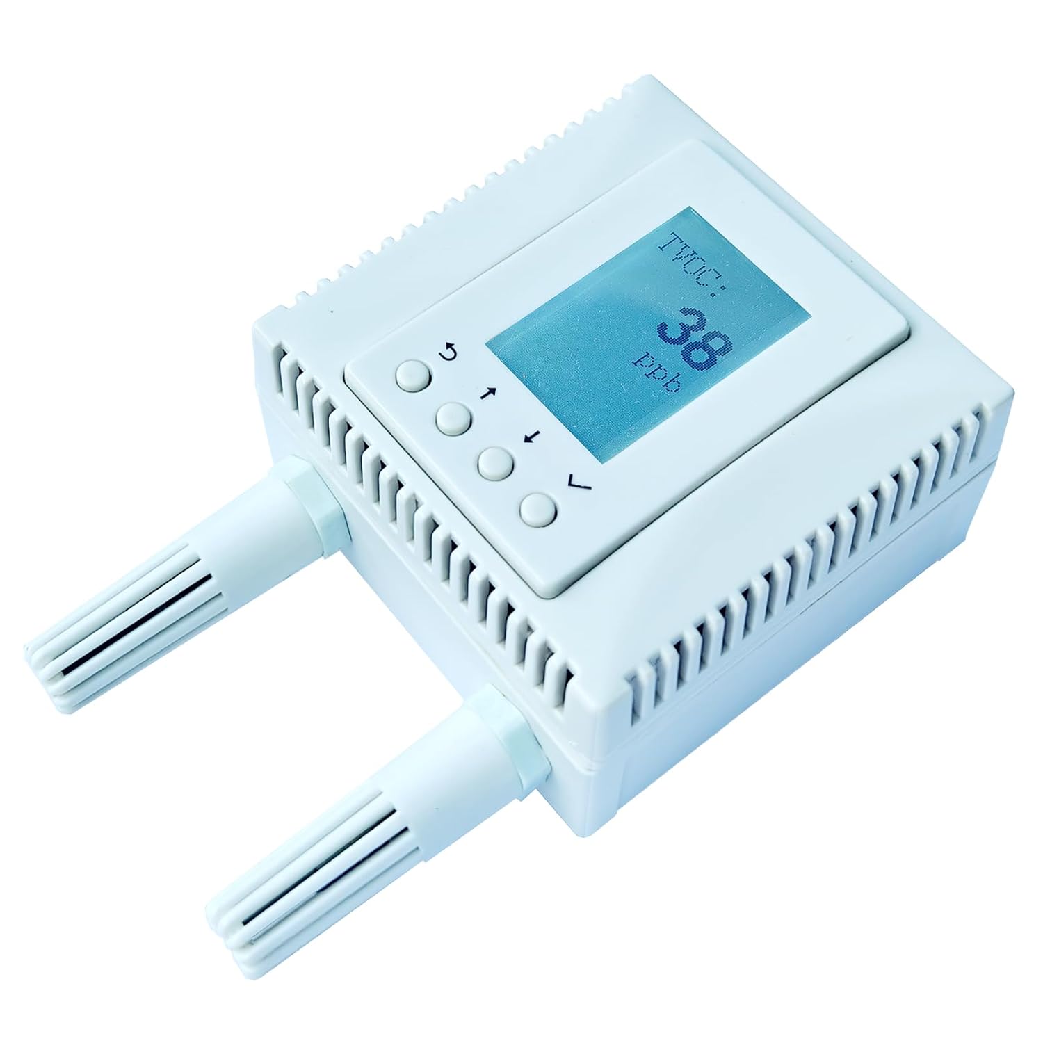 4-in-1-Luftqualitätsmonitor CO2 TVOC Temperatur Luftfeuchtigkeit mit PoE MONIGEAR – Indoor-Sensornetzwerk, LCD-Display, IoT AWS Azure Tuya, Protokolle MQTT, BACnet, SNMP, Modbus-TCPIP