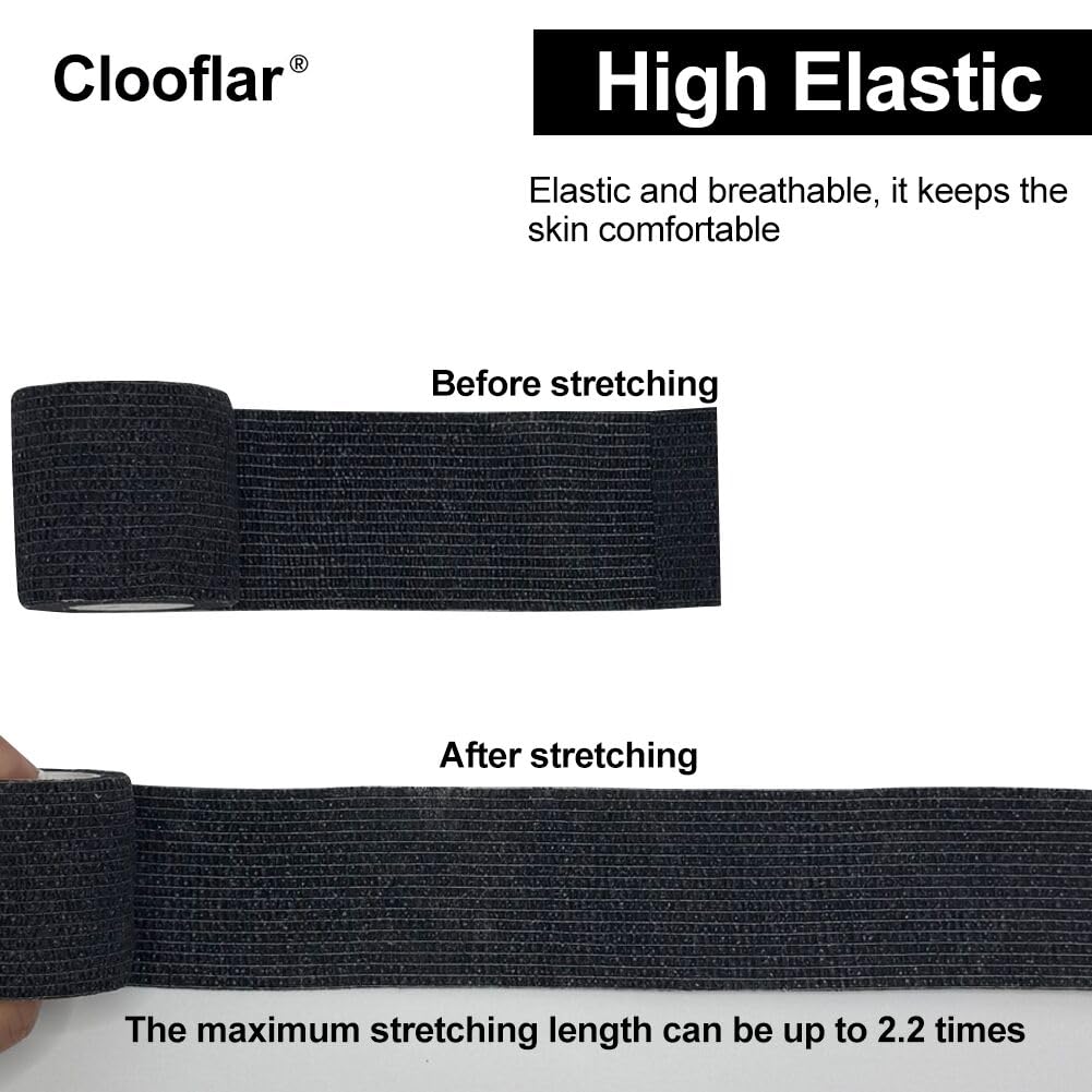 Selbsthaftender Verband, 16 Rollen 5 cm x 4,5 m, elastisches Verbandmaterial, selbsthaftender Verband, Fixierverband, Haftverband für Sport und Erste Hilfe, Tierarzt-Verpackung, Hunde, Pferde – Bild 3