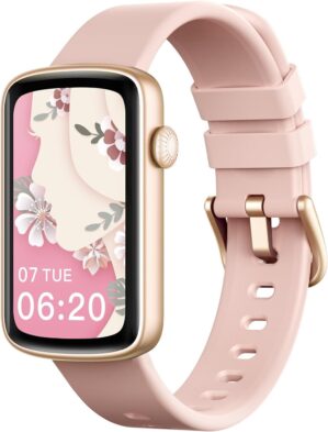 Smartwatch Damenuhr, schlanker Fitn...