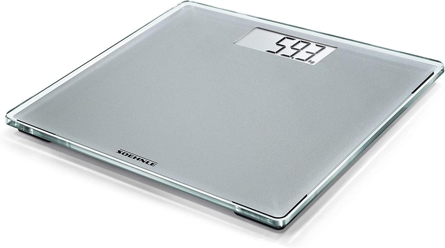 Soehnle Style Sense Kompakte Digitalwaage für 300 Personen, silber