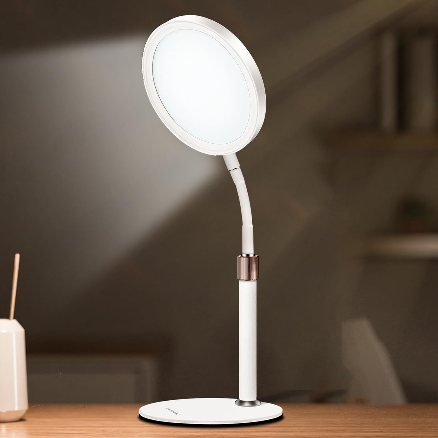 Tageslichtlampe, Tageslichtlampen, 10.000 Lux Lampe mit 3 Lichtfarben und 9 einstellbaren Helligkeiten und 3 Timern, Tageslicht für Lift-Stimmung (Schwarz)