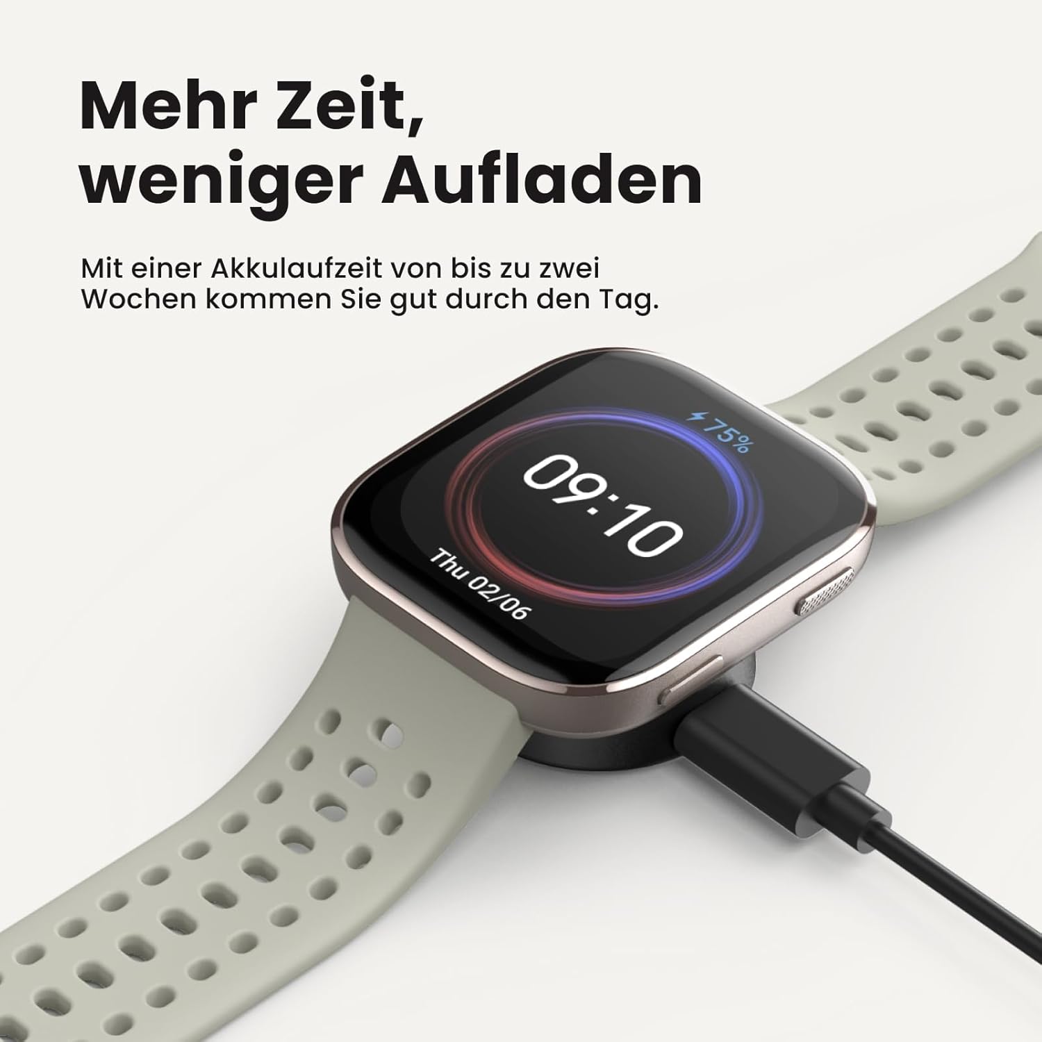 Amazfit Bip 6 Smart Watch 46mm, 14 Tage Akku, 1,97“ AMOLED, GPS & kostenloses Kartenmaterial, AI, Bluetooth Anruf Textfunktion, Gesundheit, Fitness Schlaf-Tracker, 140+ Trainingsmodi, 5 ATM – Bild 3