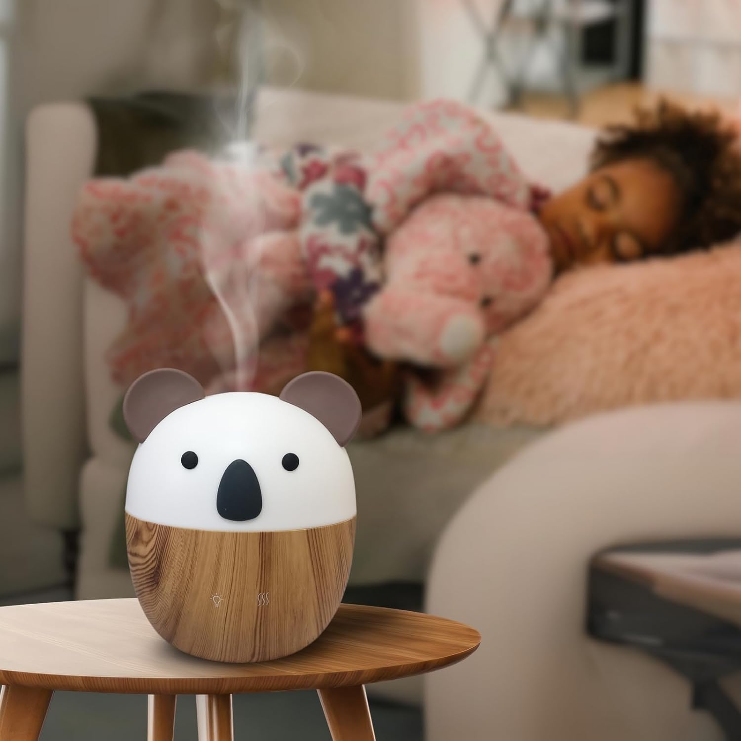 Zen'Arôme Woofie Diffusor für ätherische Öle, Ultraschall-Aromatherapie-Diffusor für kaltes Wasser, elektrischer USB-2-Diffusionsmodus, automatische Abschaltung, LED-Beleuchtung, leise und kompakt – Bild 9