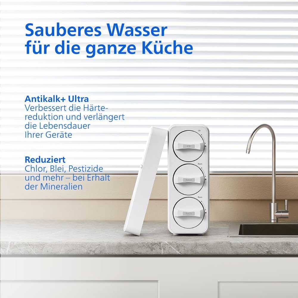 Philips Wasser-Mikrofiltrationssystem, verbesserter Wassergeschmack, langlebiger Filter, kompaktes Design und einfache Installation – Bild 2