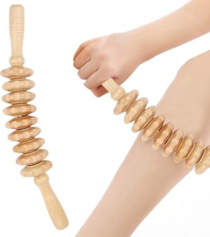Faszienstab Holz Massagerolle, Prem...