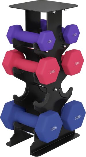 SPORTNOW Hanteln Set 4 Paar Kurzhan...
