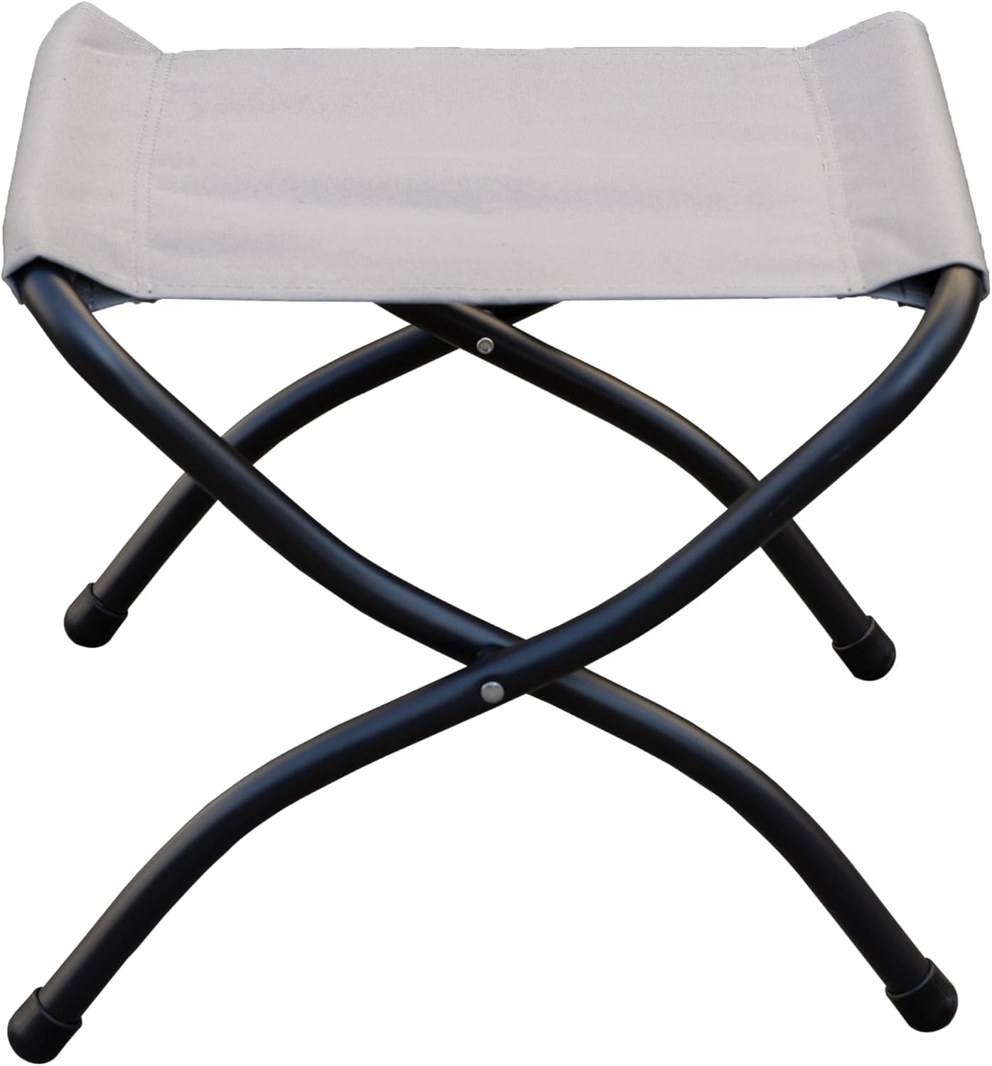 QUICK STAR Fußhocker, klappbar, Fußstütze, Fußstütze, faltbarer Hocker mit Metallbeinen, Fußhocker mit abnehmbarem, gepolstertem Sitz, Plüschfell – Bild 8