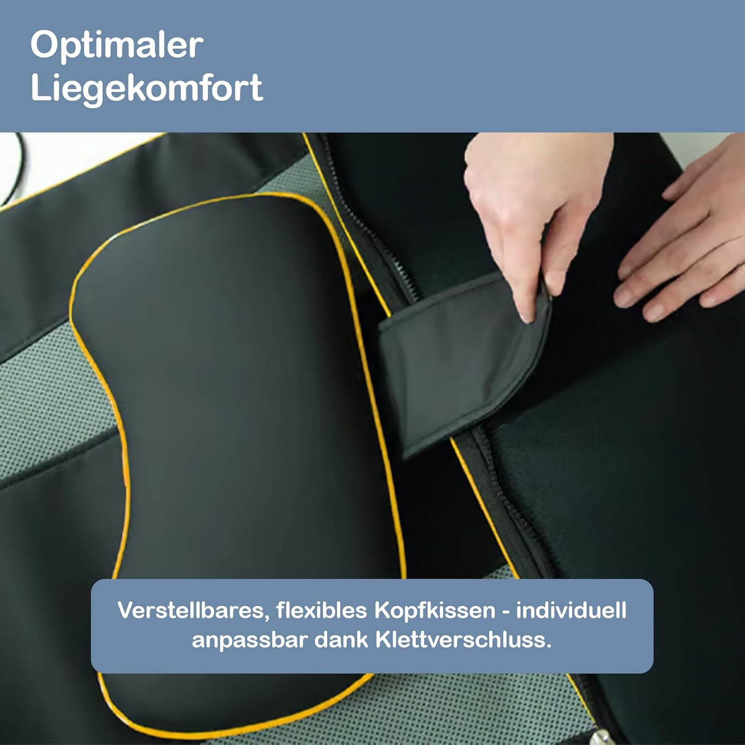 Belena Air Stretch, elektronische Stretch- und Massagematte, Ganzkörper-Massagematte mit Wärmefunktion, Massage, Yoga-inspiriertes Dehnen für Schultern, Rücken und Nacken – Bild 4