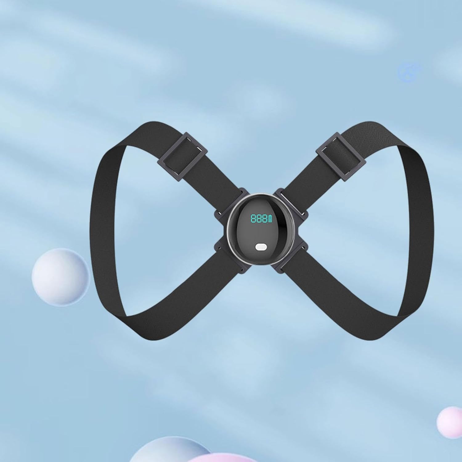 Rückenhaltungsorthese, Rückentrainer, Verstellbar, Leicht, Wiederaufladbar über USB, mit Vibrationsinnerung, Rückenstütze für Kinder, Schwarz – Bild 4