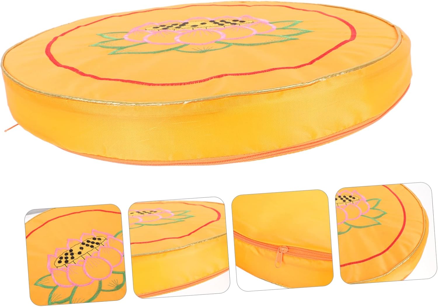 CHILDWEET Kissen Gebetsmatte Stickmuster Sitzkissen für Yoga Meditation Pad – Bild 9