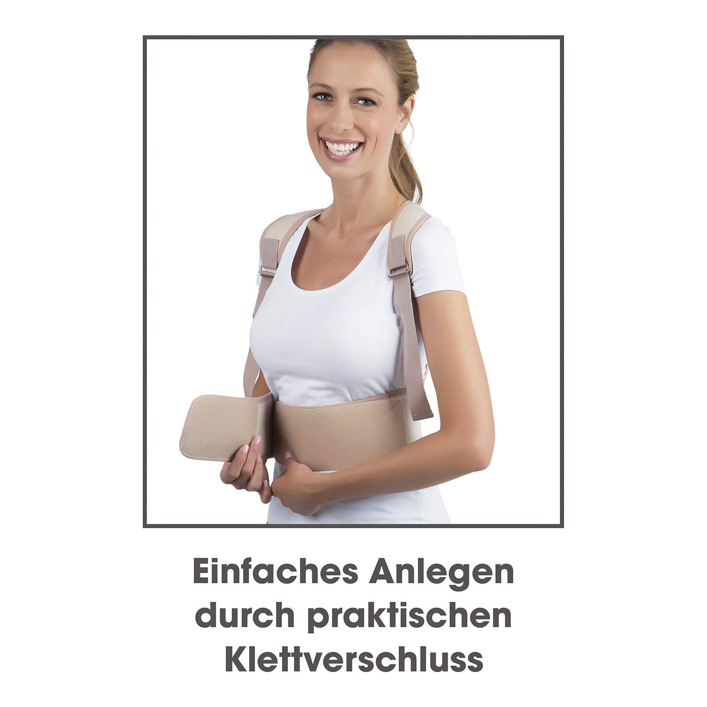 VITALmaxx Rückenkorrektor L/XL Creme | Verstellbare Träger | Weiches und flexibles Material für angenehmen Tragekomfort | Zur kurzfristigen Haltungsunterstützung – Bild 8