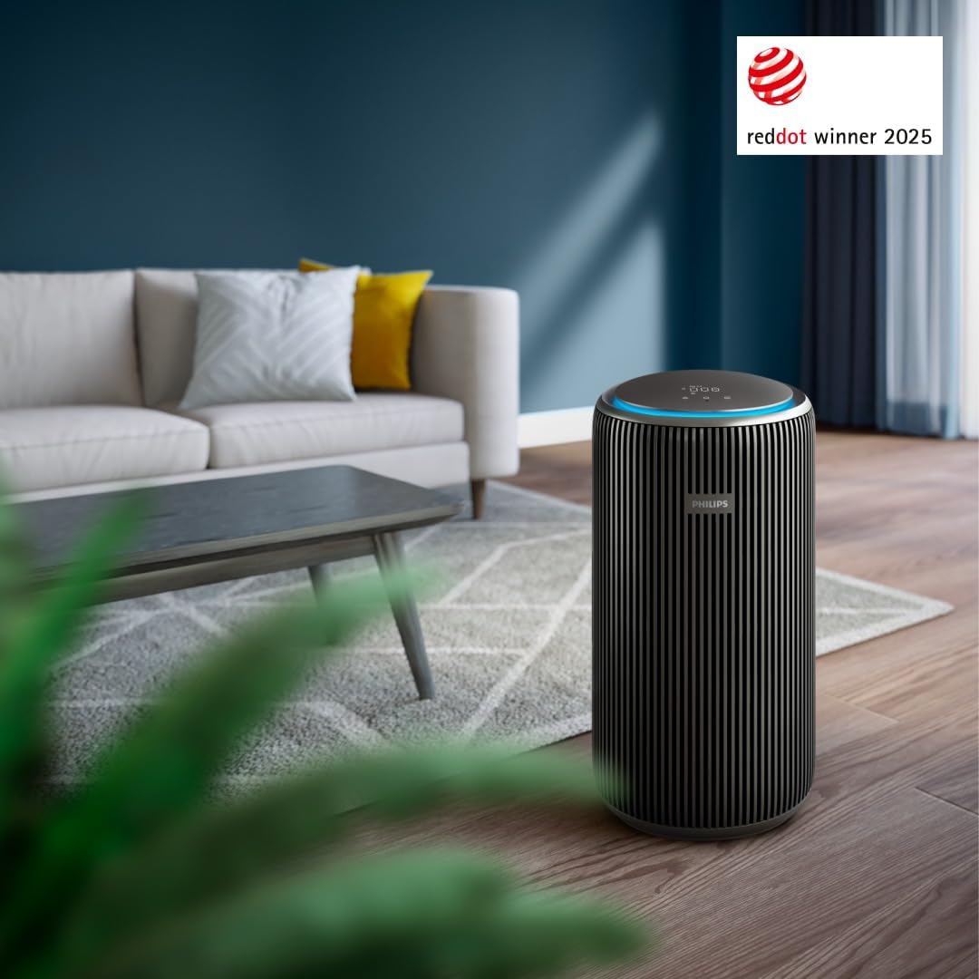 Philips Luftreiniger Serie 4200, HEPA NanoProtect – Doppelter Aktivkohlefilter, CADR 600 m³/h für 156 m², besonders leise, intelligent und energieeffizient (AC4221/11) – Bild 2