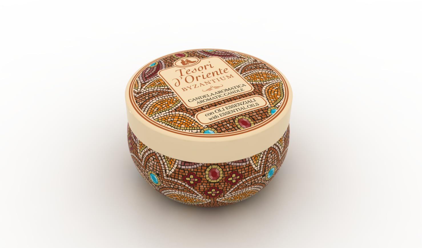TESORI D'ORIENTE Byzantium Geschenkset (Cremedusche 250 ml, EDT 100 ml & Duftkerze) mit schwarzer Rose und Labdanum, Wellness-Rituale für Körper und Sinne – Bild 7