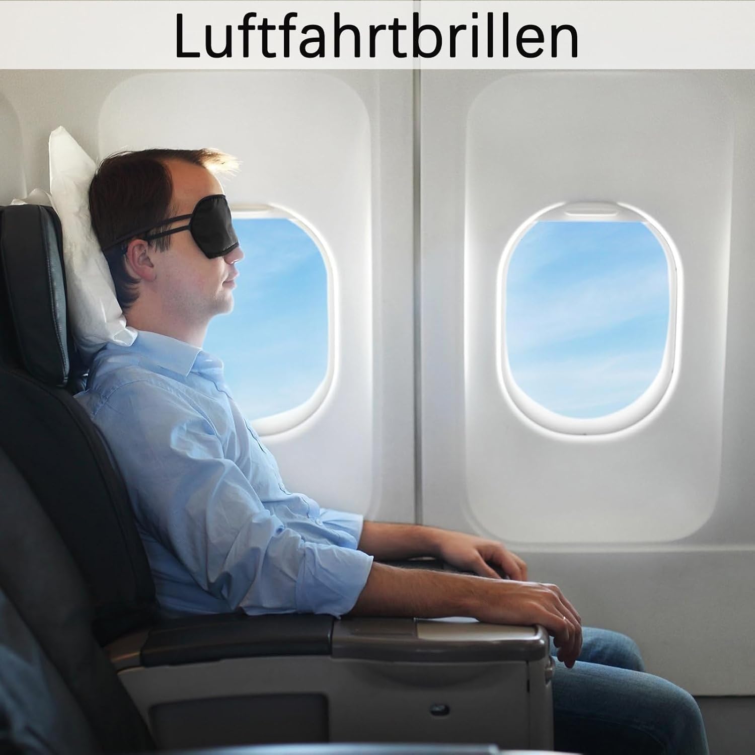 12 Stück Schlafmasken Herren, Erwachsene Augenbinde, Augenbinde Kinder, Schlafmaske für Seitenschläfer, für Reisen, Nickerchen, Nachtschlaf (Schwarz) – Bild 3