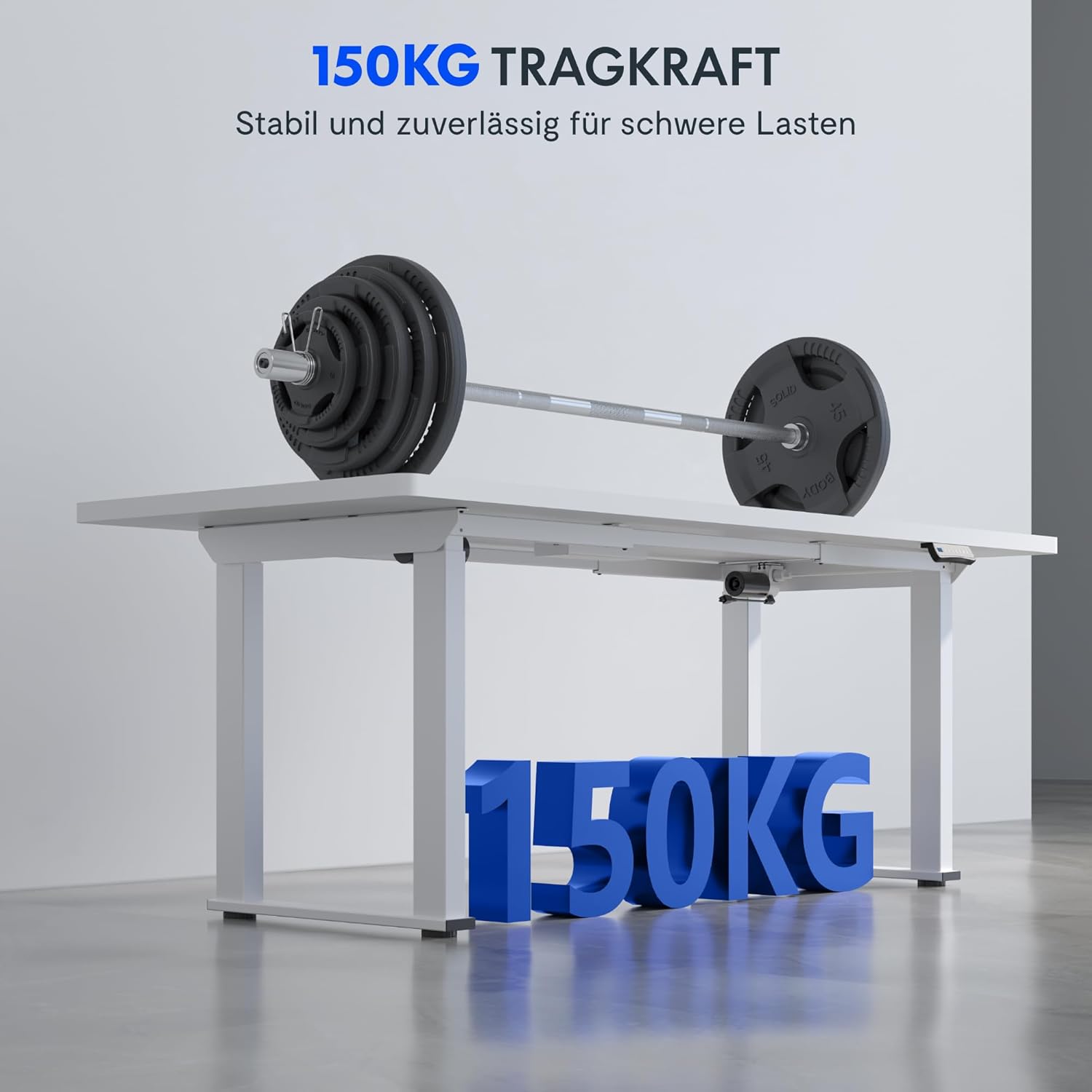 FLEXISPOT Elektrisches Tischgestell, höhenverstellbar, 4-Fuß-Gestell für höhenverstellbaren Schreibtisch, mit 2 Motoren, LED-Höhenanzeige, 3 Memory & Sitzerinnerung, 150 kg Tragkraft – Bild 4