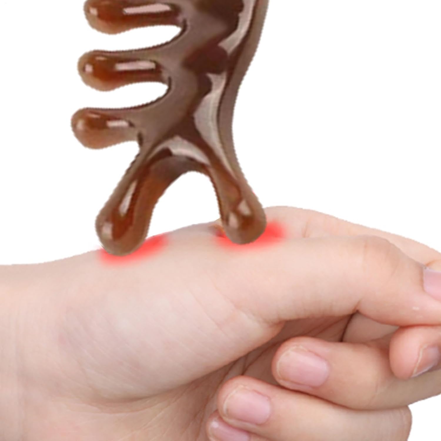 Kopfhaut-Massagekamm – 17 cm Kopf-Hals-Körper-Entspannungsgerät, tragbares Gesichtsmassage-Schabergerät, Muskelentlastungsmassagegerät – Bild 8