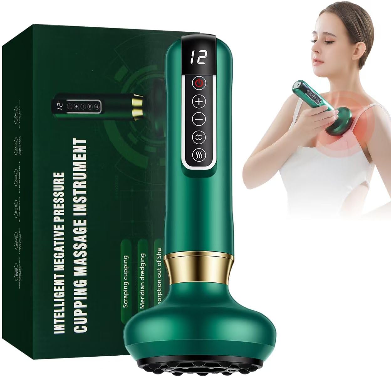 Cellulite-Massagegerät, Schröpfgerät zur Reinigung der Meridiane, Cellulite-Gerät, verstellbarer Body Shaper für den Bauch, Varially Anti-Cellulite-Massagegerät