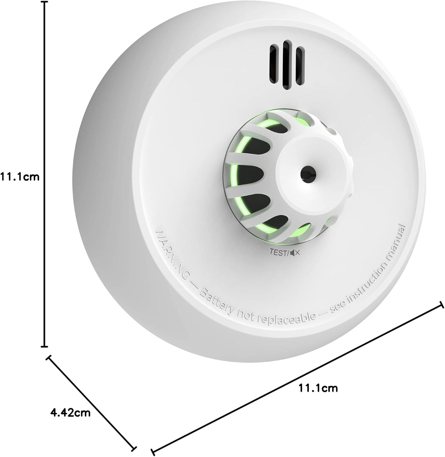 X-Sense Kabelloser, vernetzter Wärmemelder mit versiegelter 10-Jahres-Batterie und einfacher Installation, Wärmemelder kompatibel mit Basisstation, XH02-M, 1 Stück – Bild 9