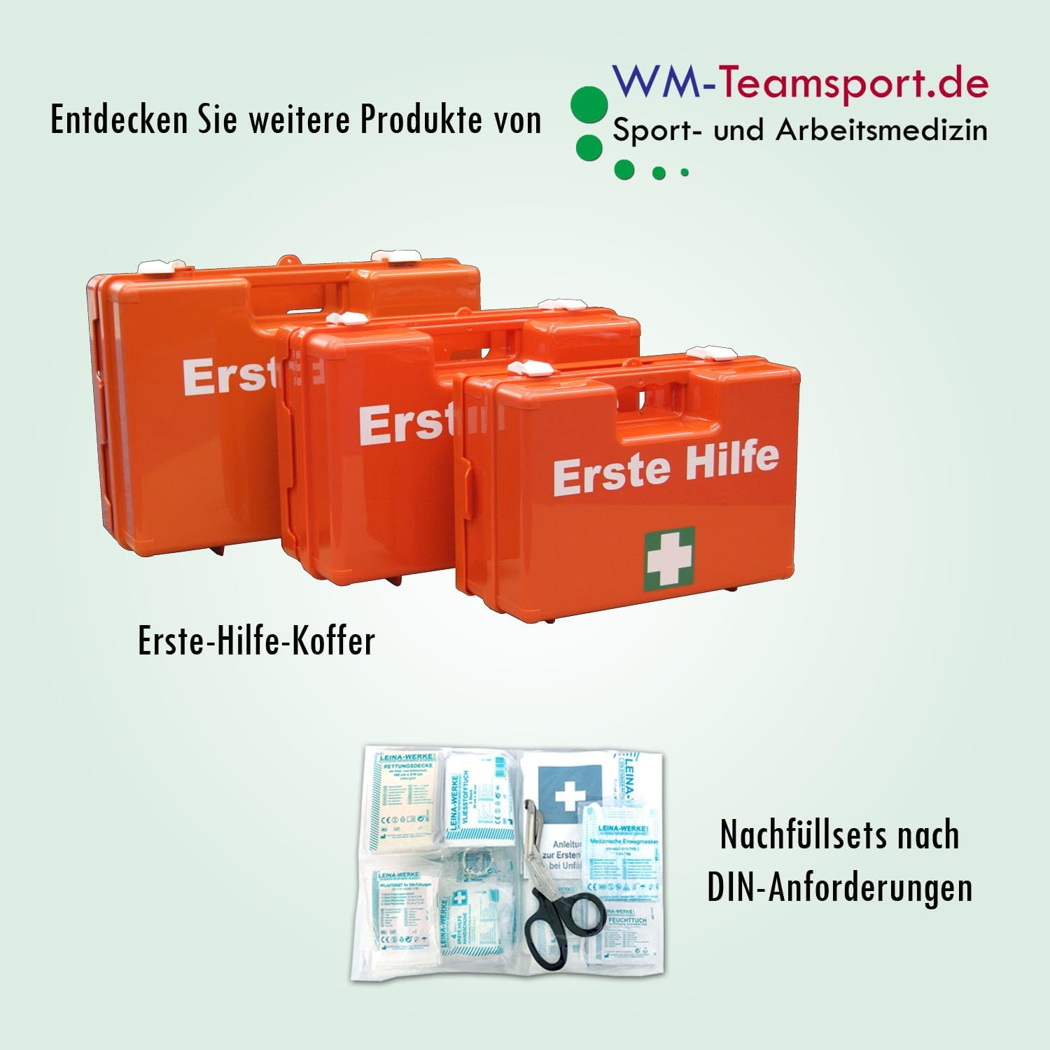 DIN 13157 – Erste-Hilfe-Set Befüllung Erste-Hilfe-Koffer Befüllung Nachfüllset für Erste-Hilfe-Set + Erste-Hilfe-Anleitung – für Unternehmen – Baustelle – öffentliche Einrichtungen LW – Bild 6
