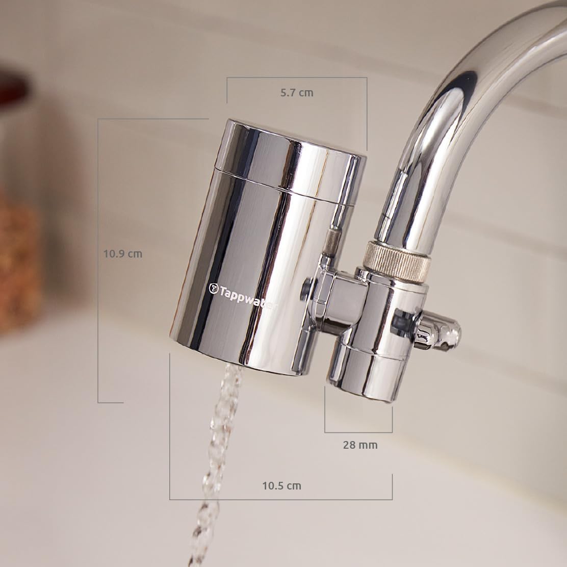 Tappwater EcoPro SMR Wasserfilter-Wasserhahn mit 6 Stufen und schwedischem Mineralgestein. Filtert +100 Stoffe und fügt Mineralien für reines, gesundes Wasser hinzu. Wasserreiniger mit exklusiver Technologie – Bild 9