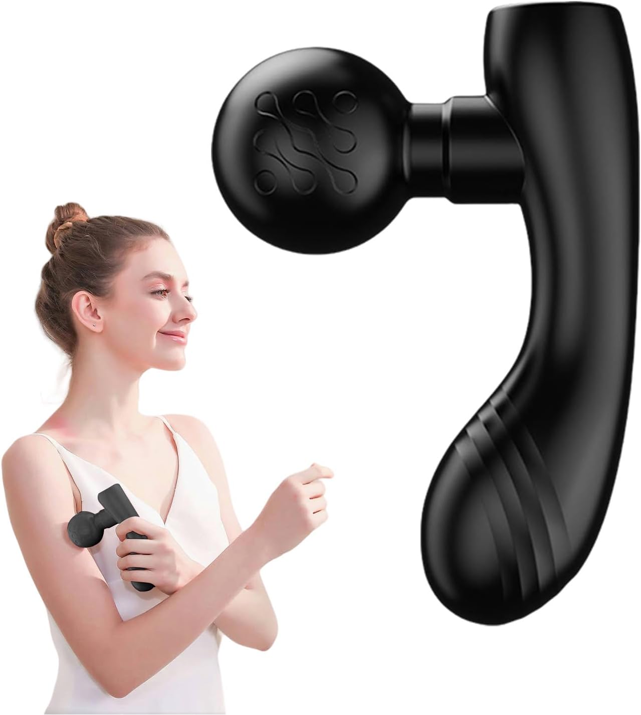 Muskelmassagegerät – Tragbares elektrisches Doppelkopfmassagegerät, Leises Muskelentspannungsgerät, Gesundheitsmassagegerät | Entspannungsgerät Für Sportler, Frauen Und Männer Vor Und Nach Dem Trainin