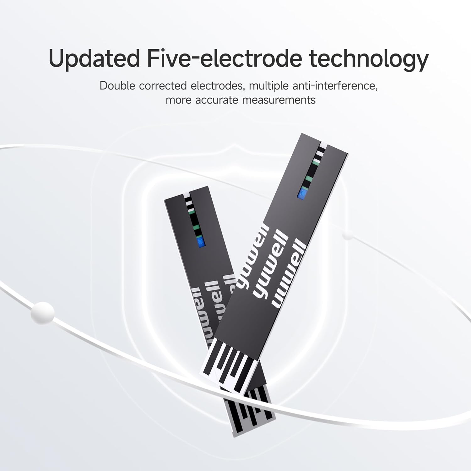yuwell Blutzuckermessgerät-Set mit 10 Teststreifen und 10 Lanzetten, inklusive Batterien (Modell 710) – Bild 3