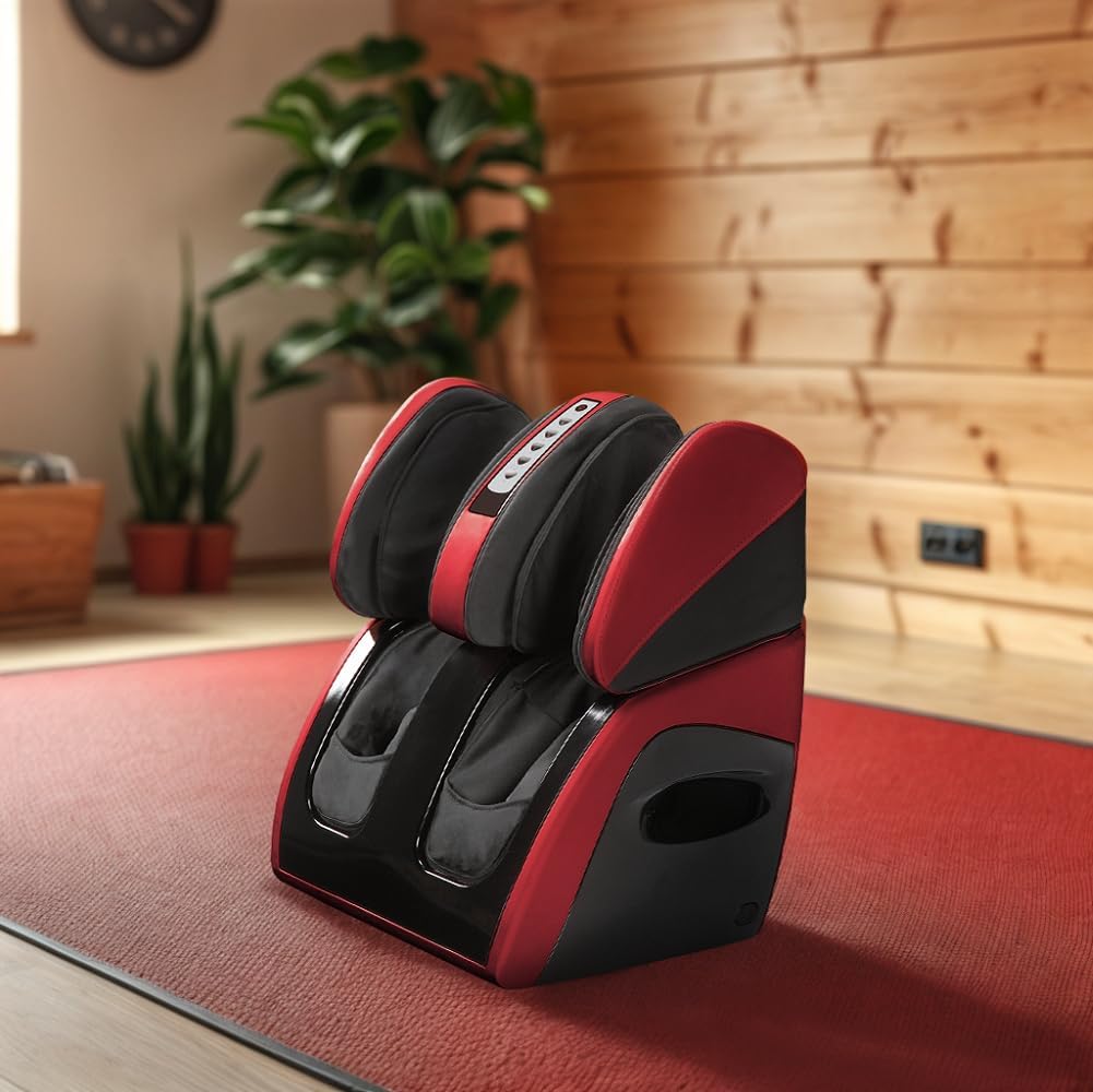 Global Relax Deutschland – Vitalzen Plus Massagegerät für Füße und Beine, Knie und Muskeln entspannen (Neues Modell 2017), Rot. Offizielle globale Garantie 2 Jahre – Bild 7
